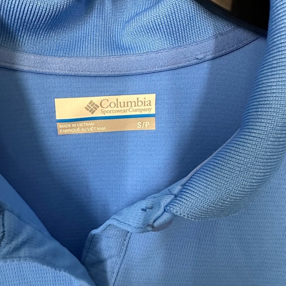 Columbia Sportswear Company womens short sleeve blue polo shirt, size S - Picture 2 of 4